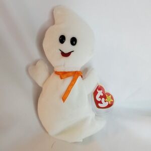 Ty‎ Beanie Baby Spooky The Ghost 1995 Halloween Plush With Tags Style 4090